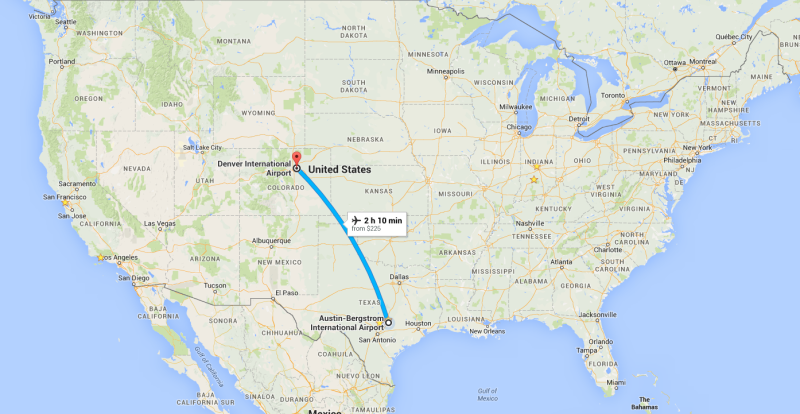 Austin to Denver; Jon and Kelsey