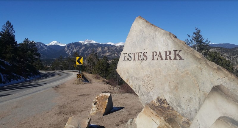 Estes Park, CO, Landmark; Jon and Kelsey